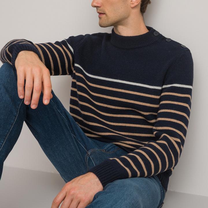Immagine prodotto La Redoute Collections Maglia a righe in stile marinaro (L)