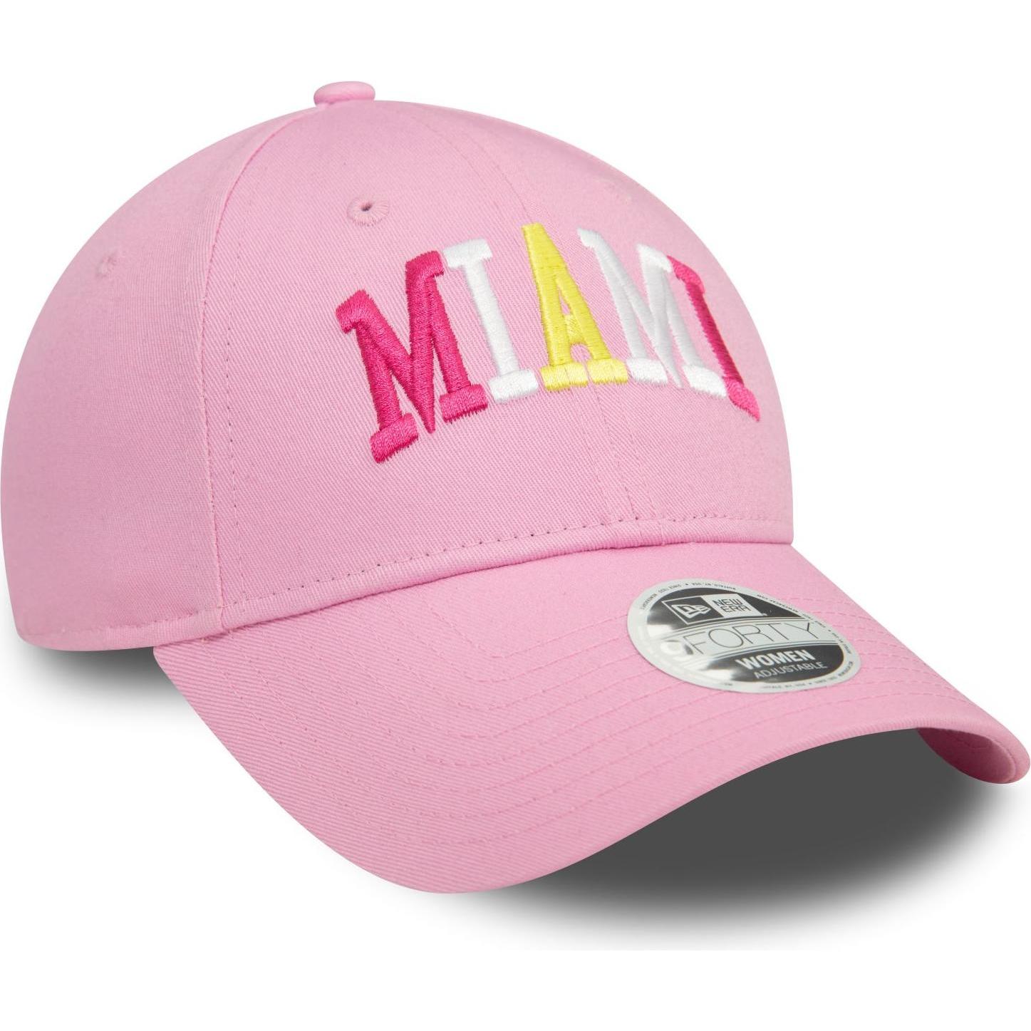 Thumbnail - New Era, Damen, Cap, 9Forty Strapback Damen Cap - MIAMI rosa, Rosa