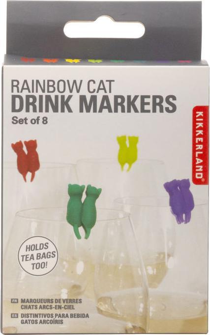 Actual product image Kikkerland Glass marker cats Multicolor (glass marker)