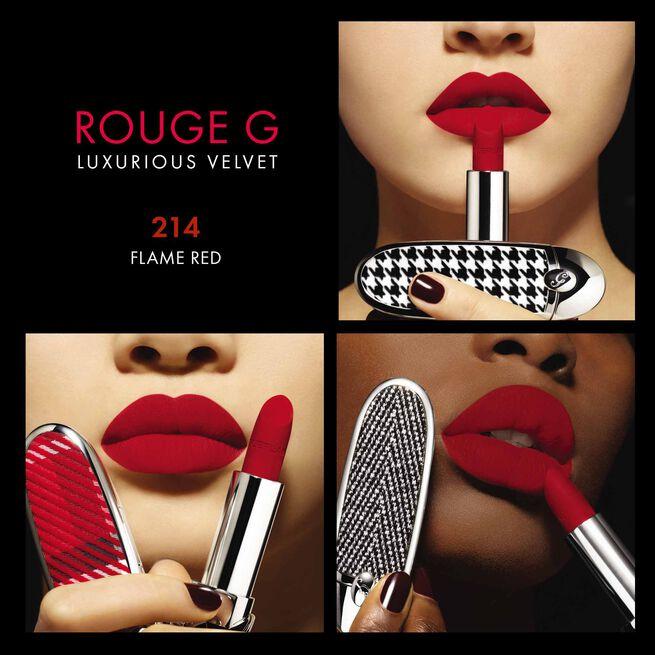 Actual product image Guerlain Rouge G Lips Refill Velvet No 214 (214 Flame Red)