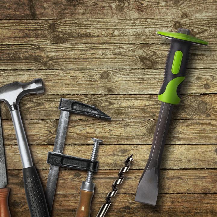 Actual product image Relaxdays Flat Chisel With Hand Guard