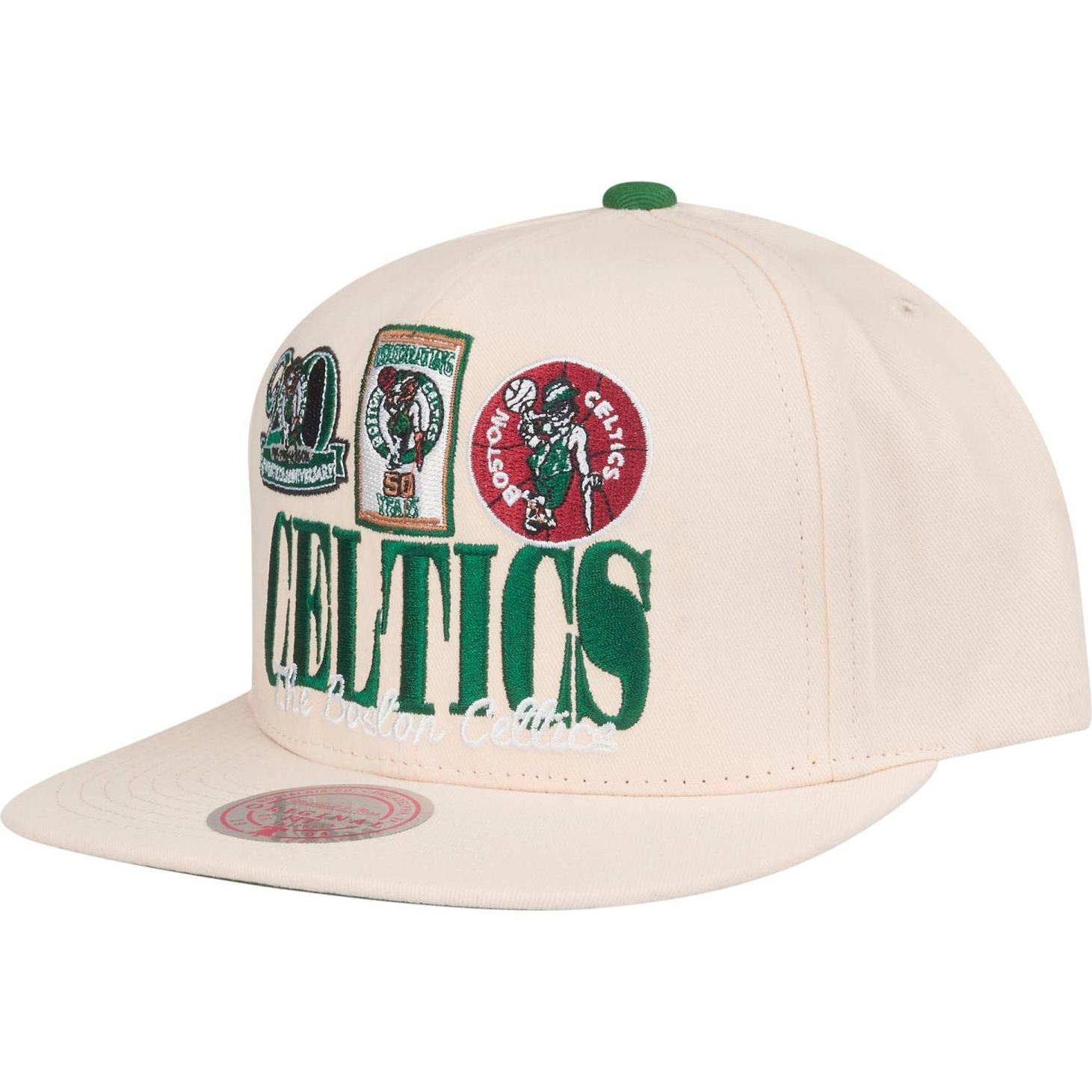 Mitchell & Ness, Herren, Cap, Snapback Cap - RETRO FRAME Boston Celtics, Beige, (One Size)