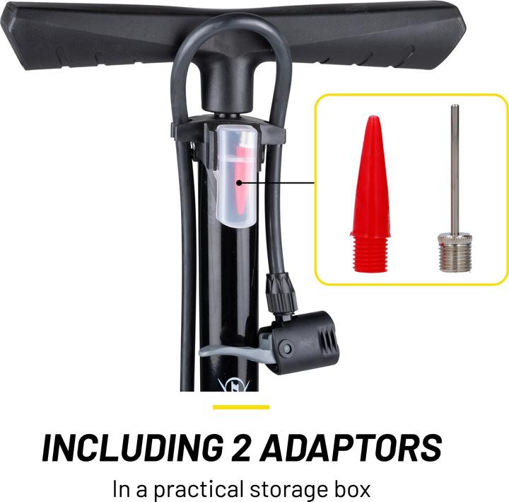 Produktbild Dunlop Standluftpumpe mit Druckanzeige