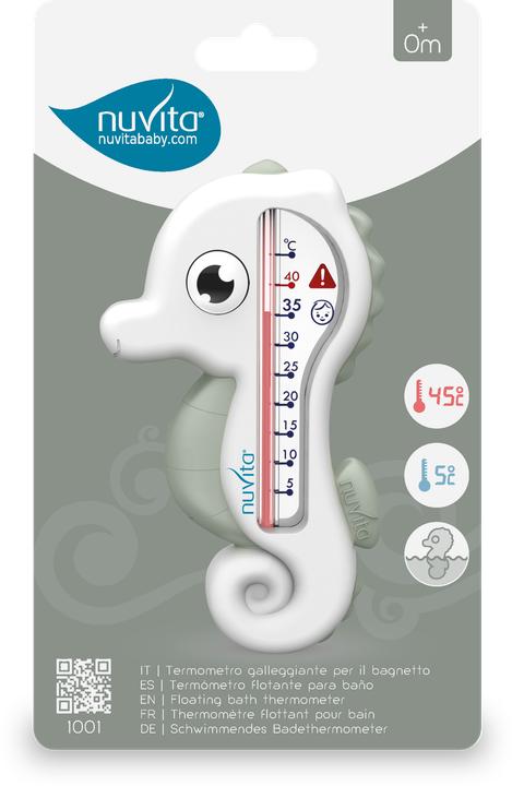 Produktbild Nuvita Badthermometer Seepferdchen grün