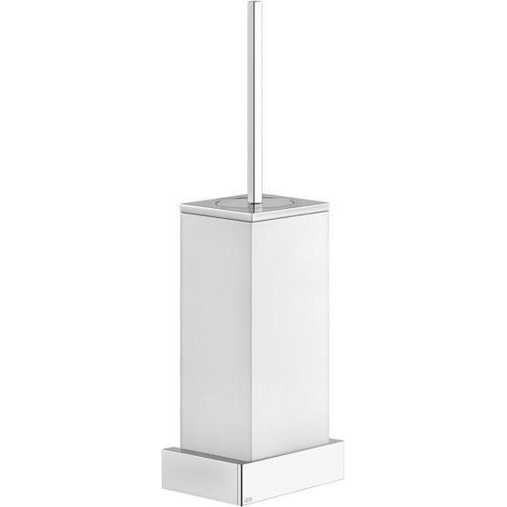 Gessi, Toilettenbürste, Rettangolo Accessoires Wand-WC-Bürsterngarnitur, Behälter weiss, 20819