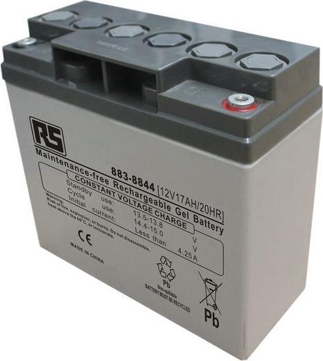 Actual product image RS PRO 12v 17Ah Gel Lead Acid Battery (12 V, 17000 mAh)