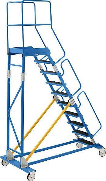 Image du produit eurokraft pro Échelle mobile à plate-forme PREMIUM (Échelle à plate-forme, 205 cm)