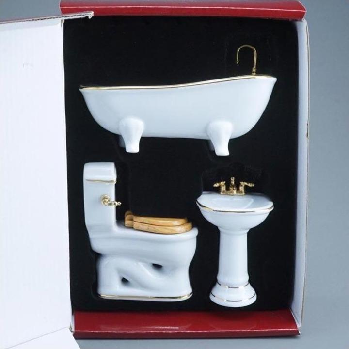 Productafbeelding Reutter 001.767/3 - Badkamerset, wit, 3-delig, miniatuur