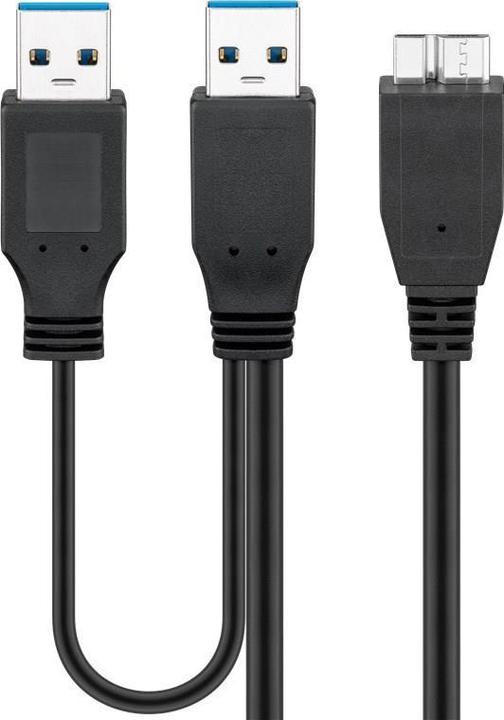 Actual product image Goobay USB 3.0 connection cable (0.30 m, USB 3.0)