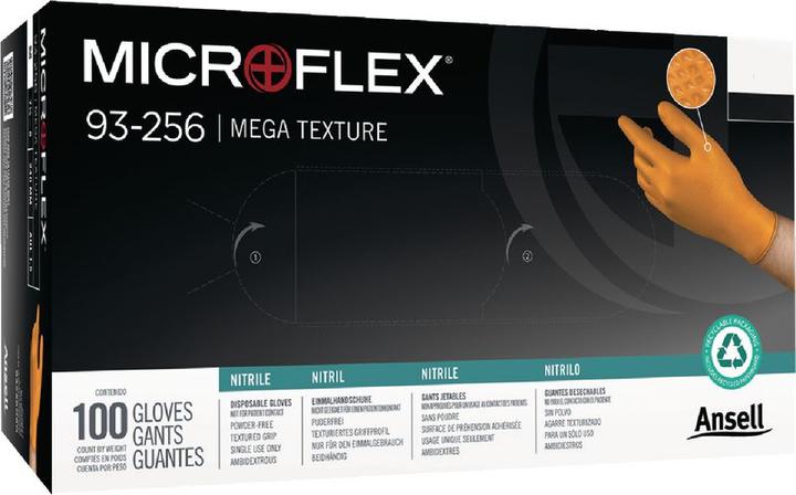 Produktbild Ansell Einweg-Nitril-Handschuhe Microflex Mega Texture 93-256 (M)