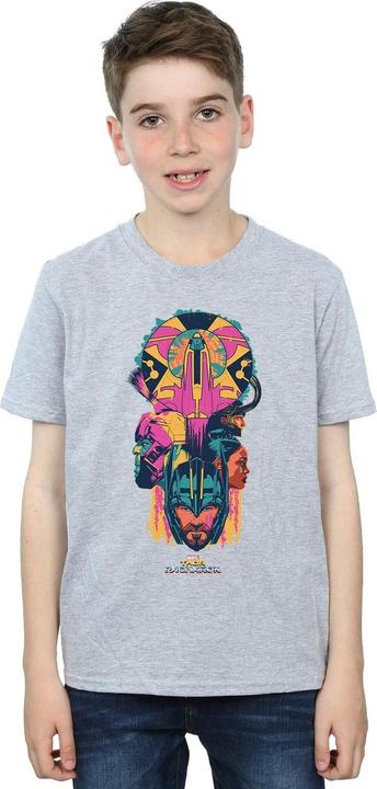 Actual product image Boys Thor Ragnarok Character Totem T-Shirt (128)