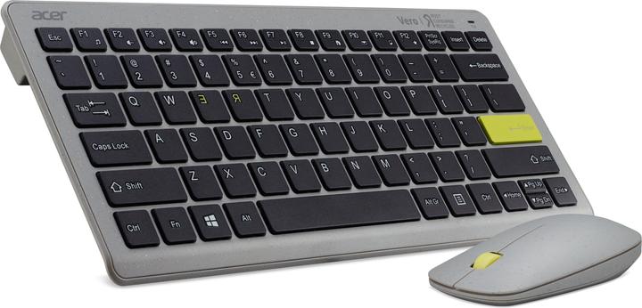 Actual product image Acer Vero Combo set AAK124 antimicrobial keyboard and Macaron mouse grey/yellow (Germany, Wireless)