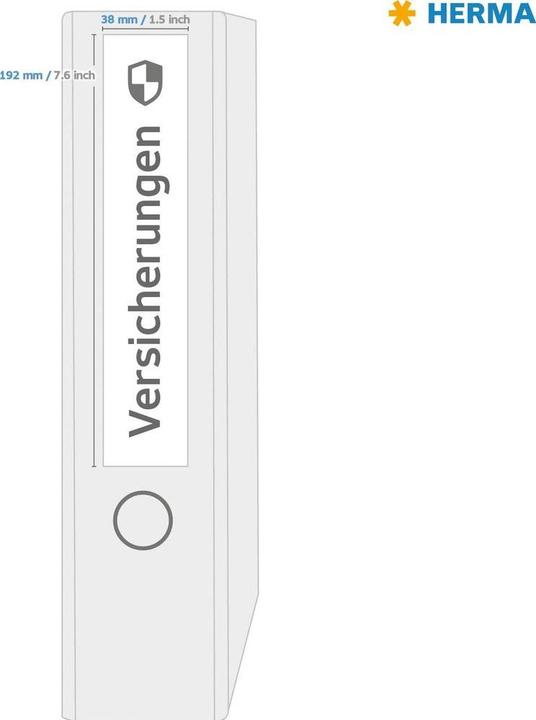 Image du produit HERMA Étiquettes classeur recyclées A4
