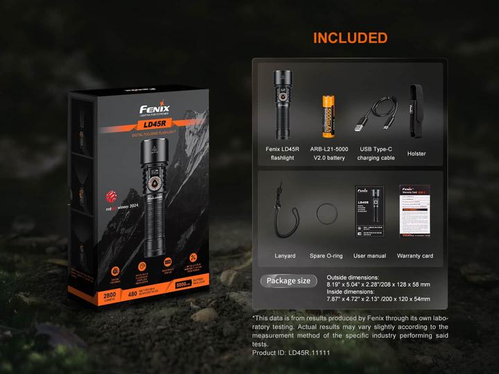 Immagine prodotto Fenix LD45R (15.50 cm, 2800 lm)