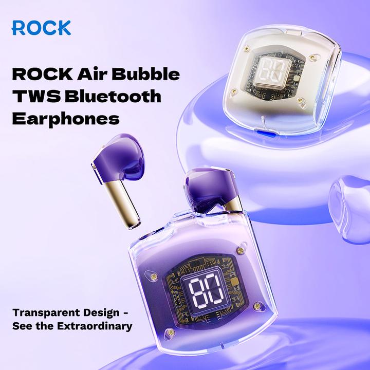 Produktbild Rock Bluetooth-Kopfhörer TWS Air Bubble Rosa (20 h, Kabellos)