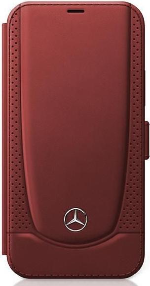 Image du produit Mercedes Book Case Perforated Leather pour Apple iPhone 12 mini - rouge (Apple iPhone 12 mini)