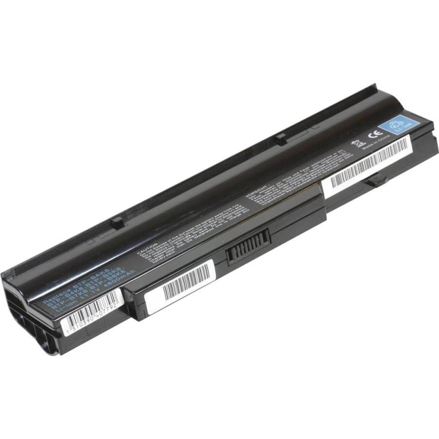 CoreParts Laptop Battery for Fujitsu (6 Zellen, 4400 mAh), Notebook Akku, Schwarz