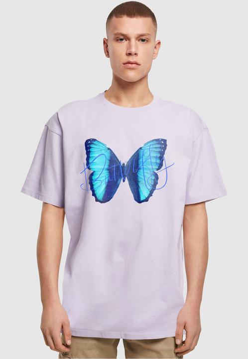Actual product image Merchcode Butterfly Blue Heavy Oversized Tee - 117559 (M)