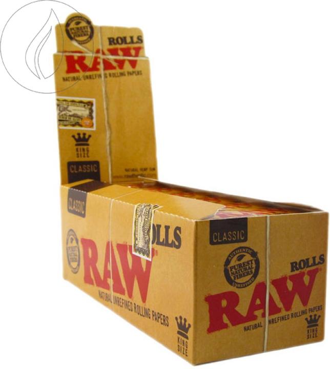 Actual product image RAW Classic Rolls King Size 3 m Box