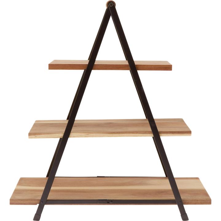Actual product image Ladelle Acacia Wood Serving Tower Serve & Share