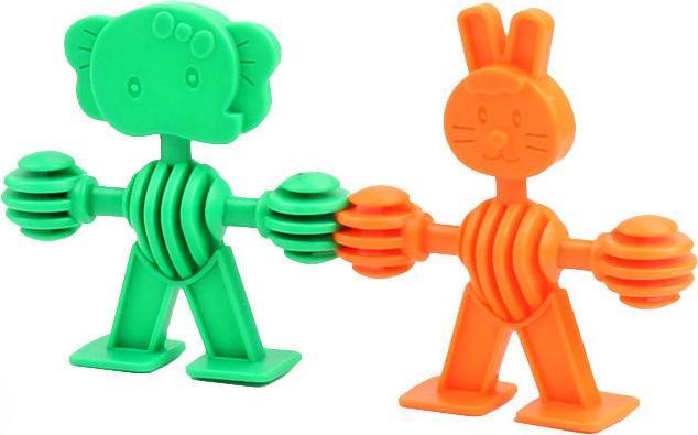 Image du produit HC Boîte de construction Formes d'animaux dans une boîte de rangement, 32 pcs.