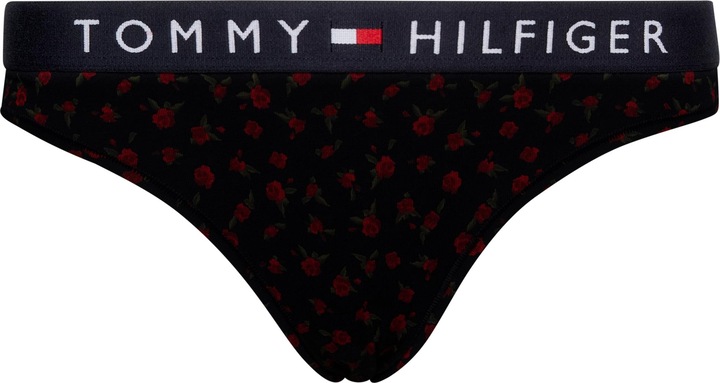 Produktbild Tommy Hilfiger Damen Thong Print Tangas, Rose AOP, S (S)