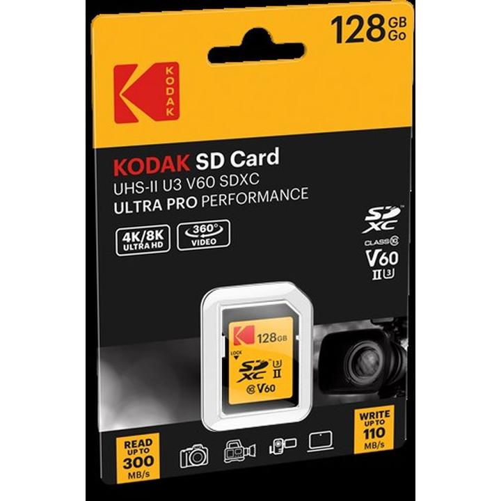 Productafbeelding Kodak SD 128 GB UHS-II U3 V60 Ultra Pro (128 GB, SDXC, U3, UHS-II)