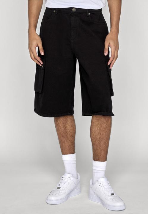 Image du produit Urban Classics Washed Workwear Cargo Shorts black 30 (30)