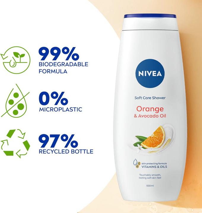 Produktbild NIVEA Orange & Avocado Oil Pflegedusche XL (500 ml)