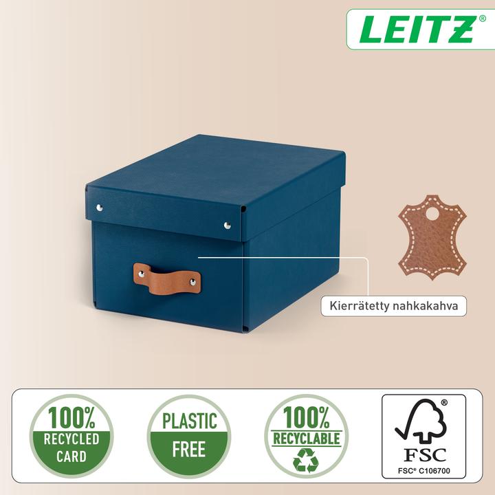 Produktbild Leitz Archivbox Puro Recyclingkarton Klein mit Deckel (A5)