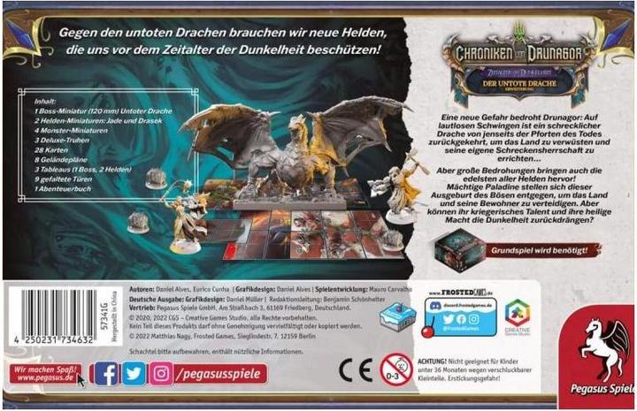 Actual product image Pegasus 57341G - Chronicles of Drunagor: The Undead Dragon (EN Expansion) (German)