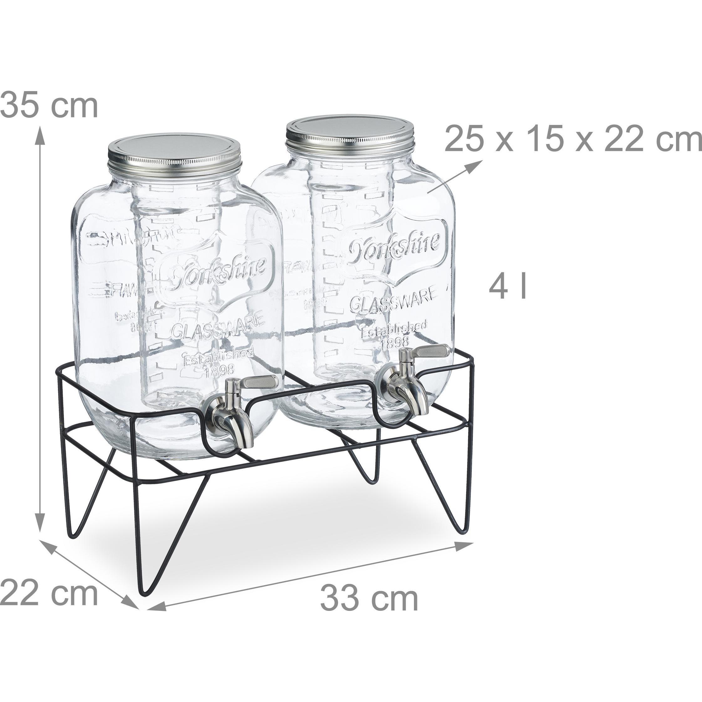 Thumbnail - Relaxdays Getränkespender, Getränkespender, Transparent