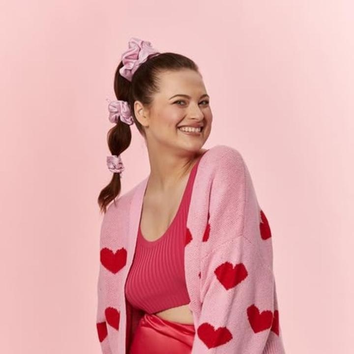 Immagine prodotto Glov Barbie Hair Scrunchies for Girls Satin Scrunchie Hair Bands Zigzag (Elastico per capelli)