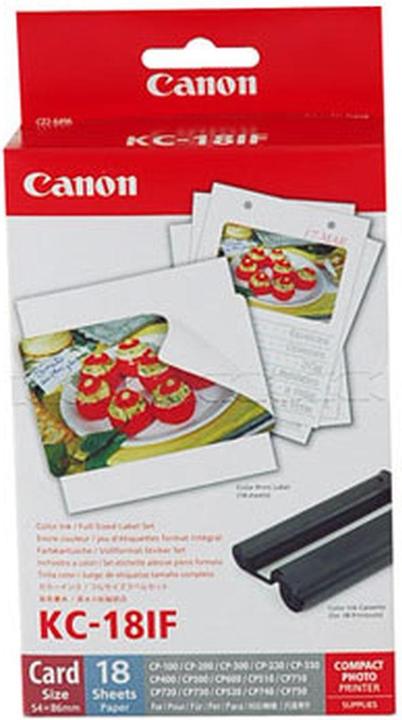 Actual product image Canon Kc-18if (Credit card, 18 pcs.)