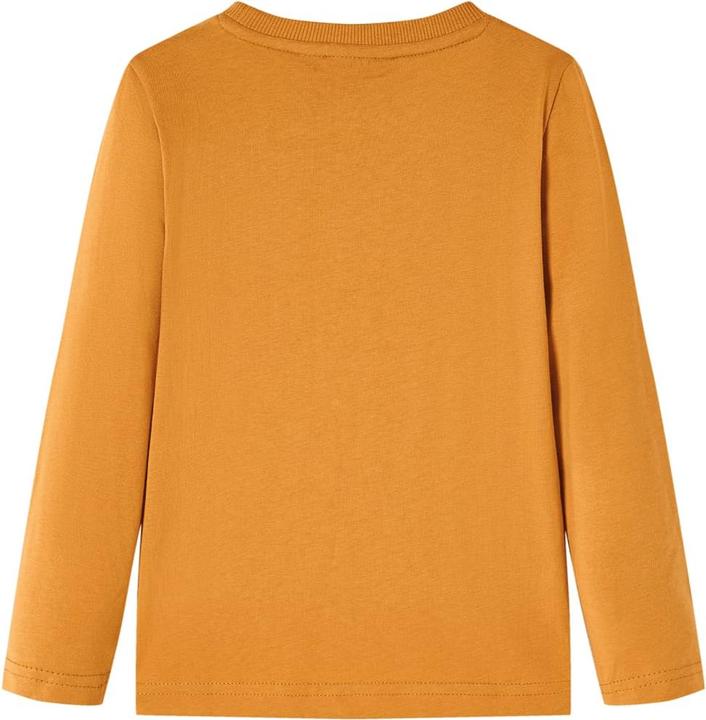 Produktbild vidaXL Kinder-Langarmshirt Dunkles Ocker 92,Material: 100 (92)
