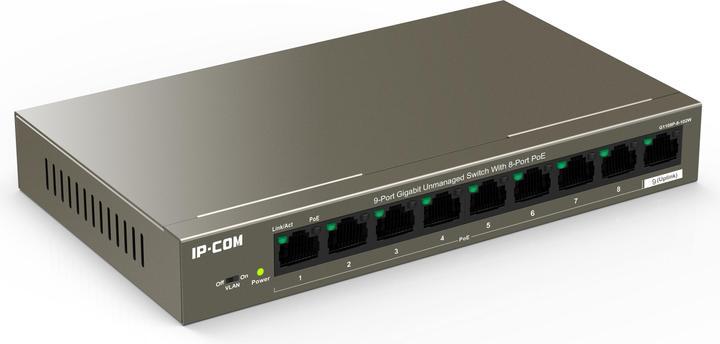 Actual product image IPC Switch 9-Port GE G1109P-8-102W 8x PoE (9 ports)