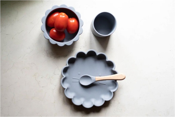 Actual product image Soina Silicone spoon set with bamboo handle