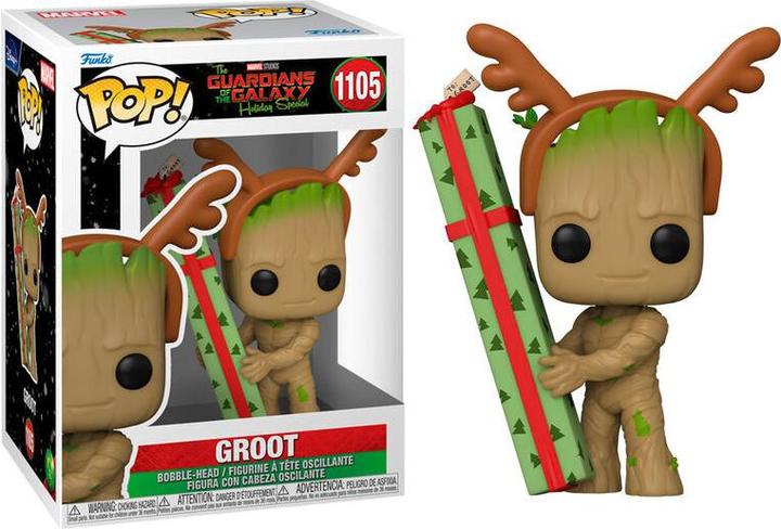 Actual product image Funko Pop! Guardiani della Galassia Holiday Groot (1105)