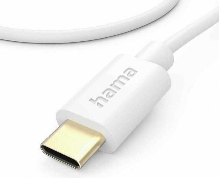 Image du produit Hama Câble de charge, USB-C - USB-C, 1 m, blanc (1 m, USB 2.0, 60 W)