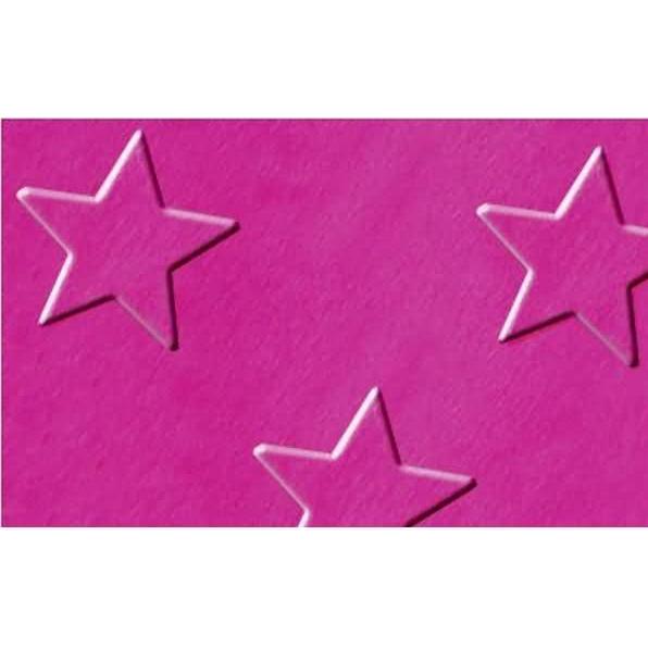 Ursus, Bastelpapier, Alu-Sternchenkarton 300g/qm 35x50cm VE=10 Blatt eosin (300 g/m², 1 x)