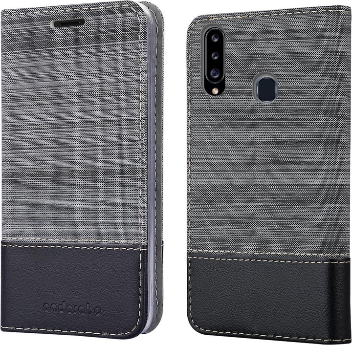 Produktbild Cadorabo Book Jeans Optik Cover (TCL A30, Samsung Galaxy M10s, Samsung Galaxy A20)