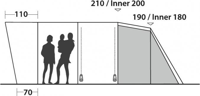 Actual product image Easy Camp Palmdale 600 family tent (Tunnel tent, 20.50 kg, 6 persons)