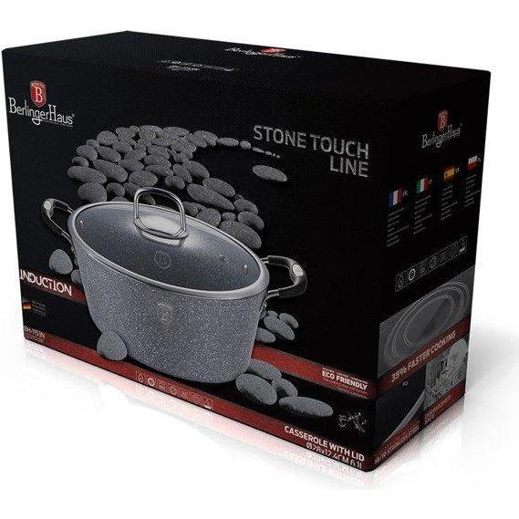 Thumbnail - BerlingerHaus GRANITE POT 28cm BH-1153 STONE TOUCH, Pfanne + Kochtopf, Grau