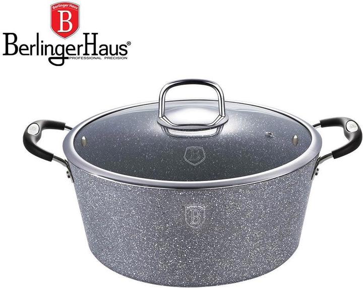 Productafbeelding BerlingerHaus GRANIETPOT BERLINGERHUIS 28cm BH-1153 STEENTOETS (28 cm, Kookpotten en pannenset, Aluminium)