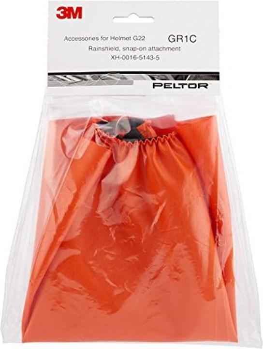 Actual product image 3M Neck protection orange for G3000 rain cover/attachment to InA (Hearing protection replacement pads)