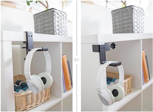 Actual product image Delock Headphone holder adjustable for table mounting Alumi