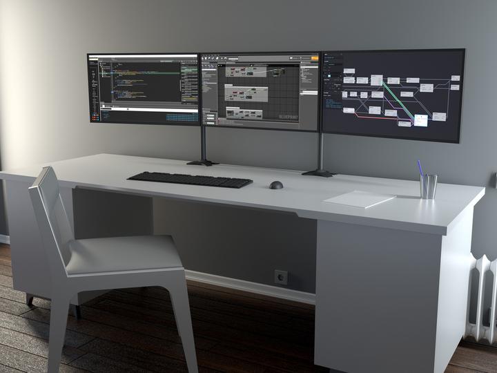 Produktbild Multibrackets Triple L (Tisch, 32", 8 kg)