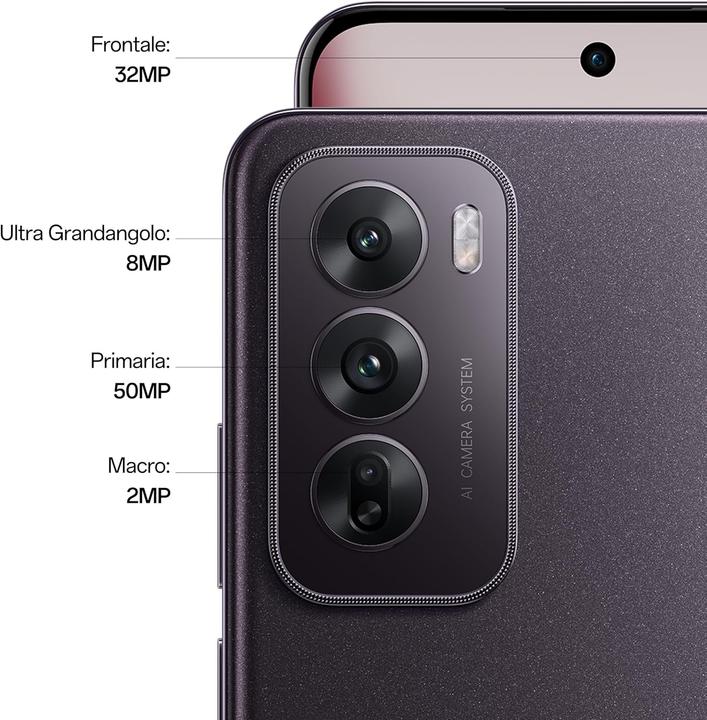 Produktbild OPPO Reno12 5G (256 GB, Black Brown, 6.70", Dual SIM, 5G)