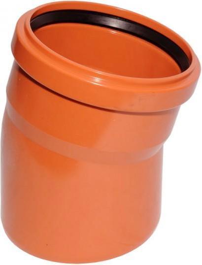 Actual product image Wavin Outdoor sewer elbow, d, 160, 15 *