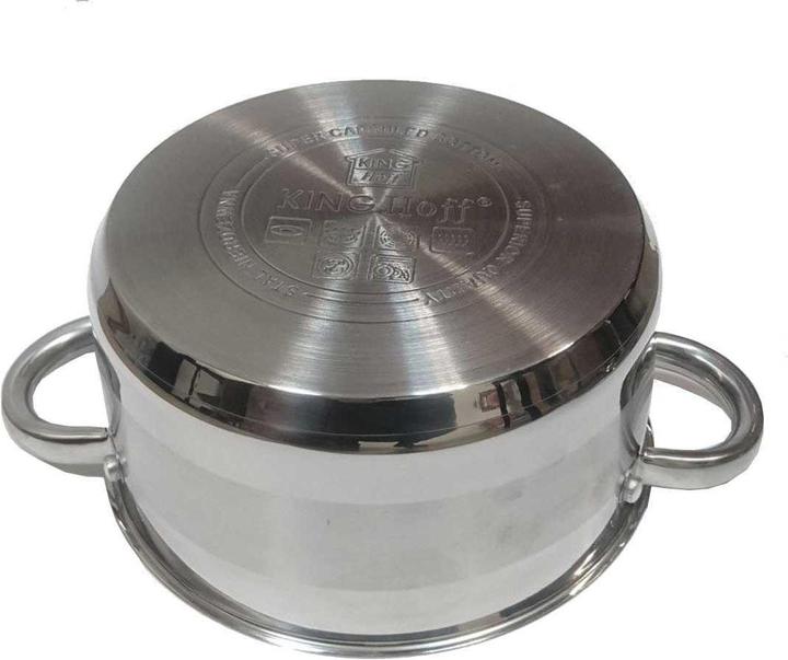 Actual product image King POT WITH LID 14cm KINGHOFF KH-4326 1L (Pot, Stainless steel)